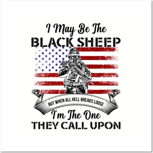 I May Be The Black Sheep- Patriotic- USA Posters and Art